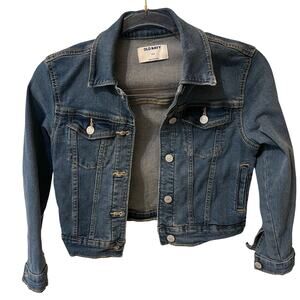 Girls Jean Jacket Old Navy Size Medium 8 EUC Denim Jacket Coat